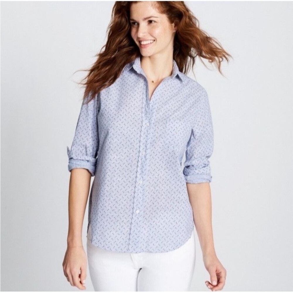 Grayson The Hero Women's red and Blue star Button Down Shirt size 3 (8/10)